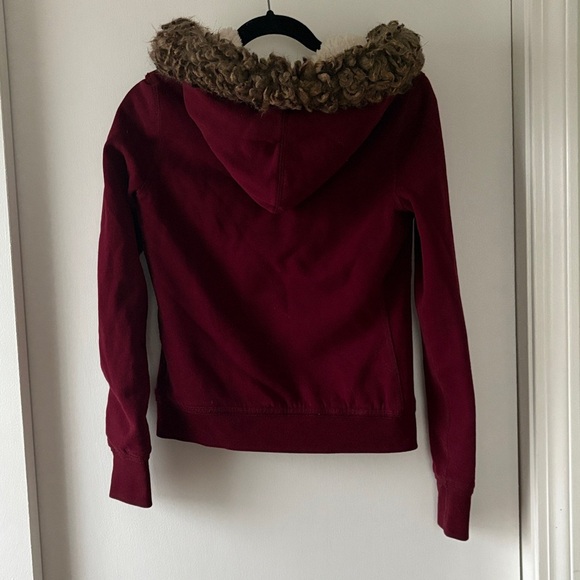 Abercrombie & Fitch Vintage Sherpa Lined Full Zip Hoodie M - Picture 7 of 13